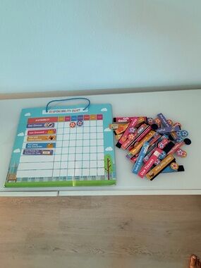 Children's Responsibility Chore Chart for Kids Family Home